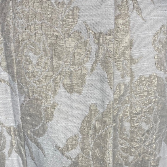 Zara Woman Cropped Ivory and Gold Dress Jacket Sz Med - Picture 9 of 10